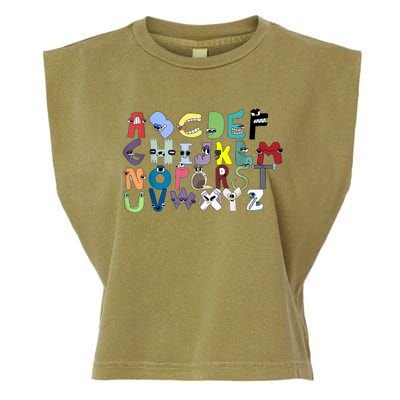 Villain Letter Abc Costume Boys Matching Evil Alphabet Lore Garment-Dyed Women's Muscle Tee