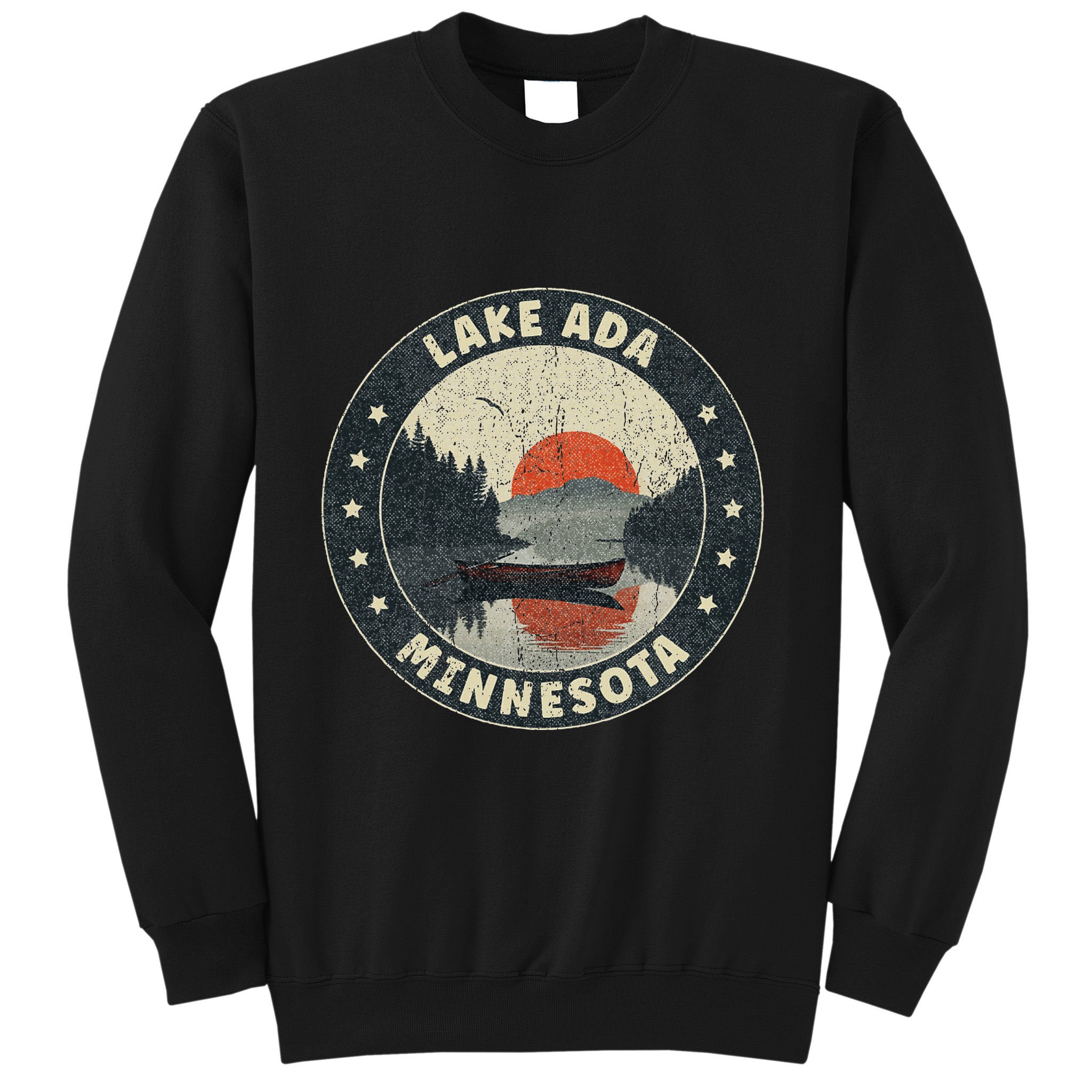 Vintage Lake Ada Minnesota Sunset Sweatshirt