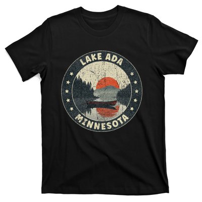 Vintage Lake Ada Minnesota Sunset T-Shirt