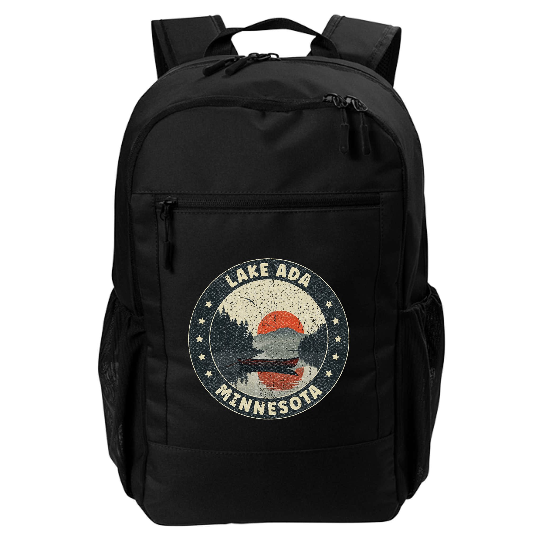 Vintage Lake Ada Minnesota Sunset Backpack