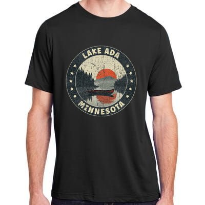 Vintage Lake Ada Minnesota Sunset Adult ChromaSoft Performance T-Shirt