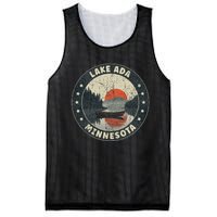 Vintage Lake Ada Minnesota Sunset Mesh Reversible Basketball Jersey Tank