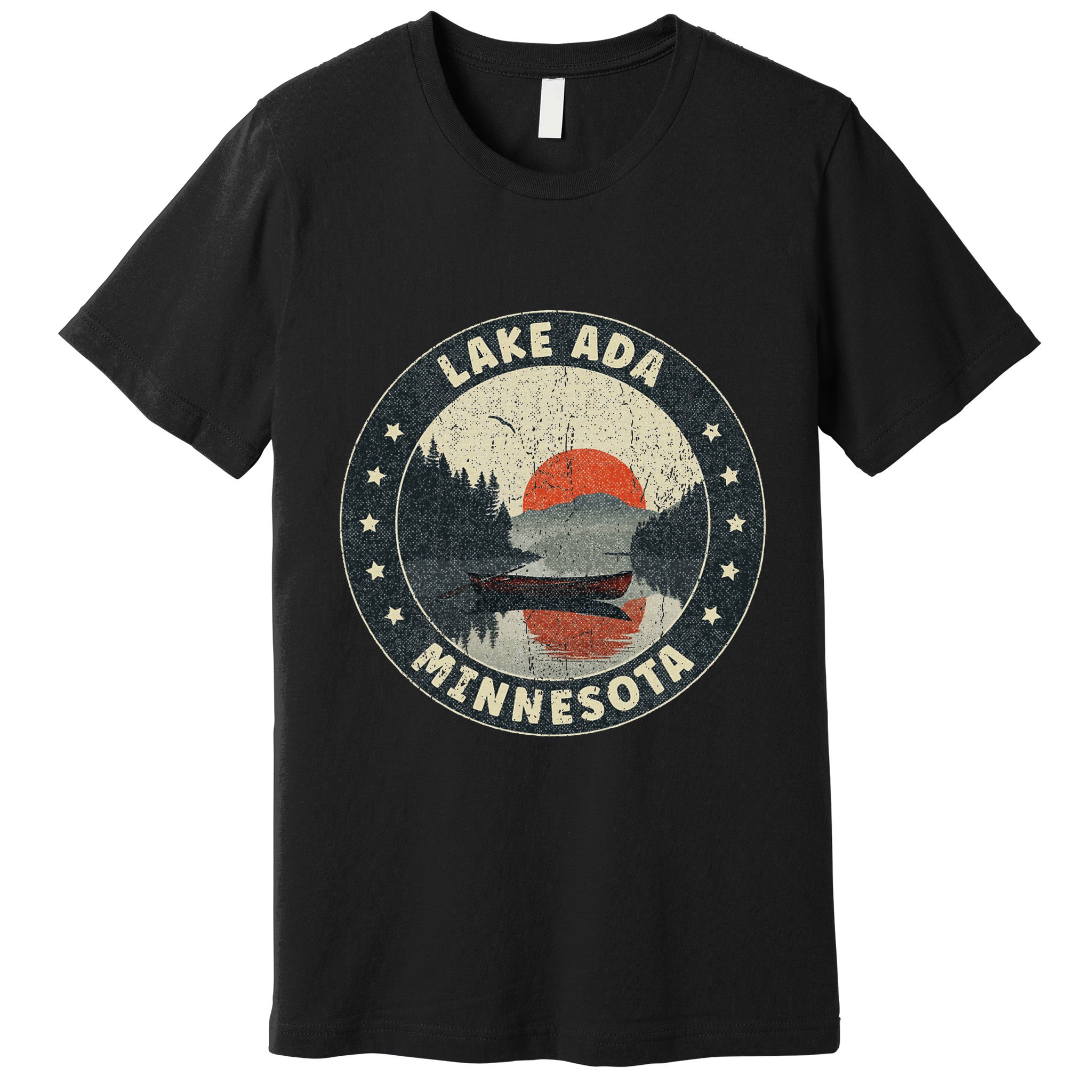 Vintage Lake Ada Minnesota Sunset Premium T-Shirt