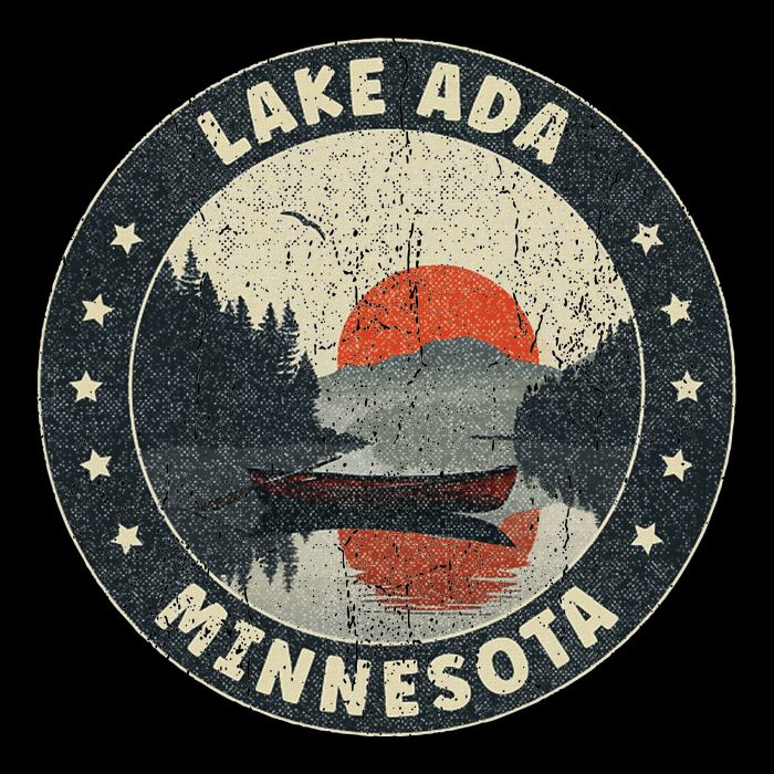 Vintage Lake Ada Minnesota Sunset Toddler Hoodie