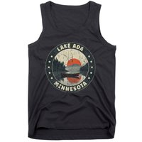 Vintage Lake Ada Minnesota Sunset Tank Top