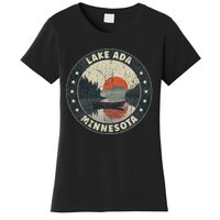 Vintage Lake Ada Minnesota Sunset Women's T-Shirt