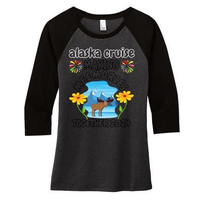 Vacation Lovers Alaska Cruise Women's Tri-Blend 3/4-Sleeve Raglan Shirt