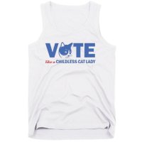 Vote Like A Childless Cat Lady Funny Voting Kamala Tank Top