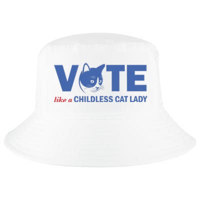 Vote Like A Childless Cat Lady Funny Voting Kamala Cool Comfort Performance Bucket Hat