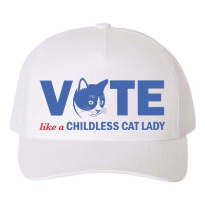 Vote Like A Childless Cat Lady Funny Voting Kamala Yupoong Adult 5-Panel Trucker Hat