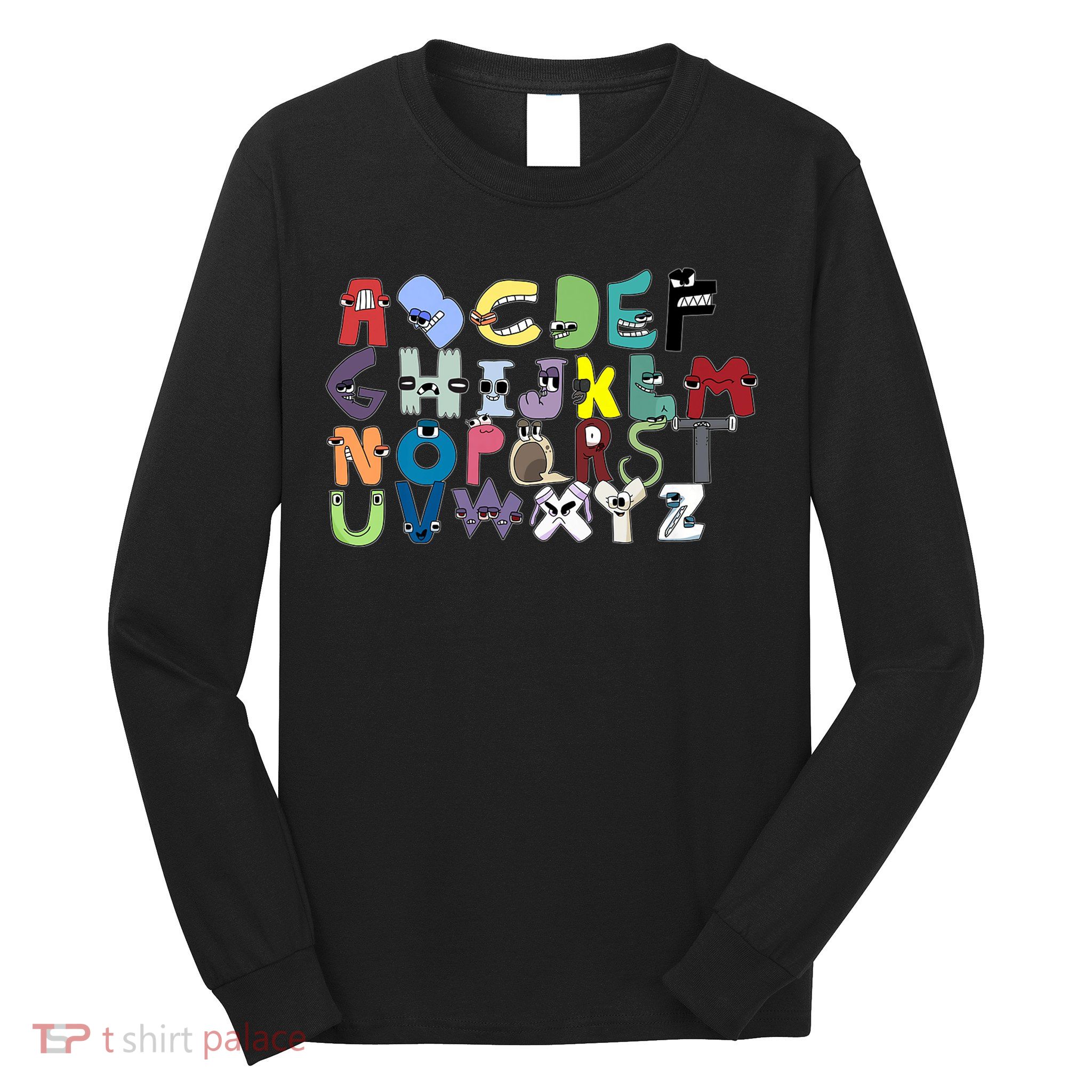 Villain Letter Abc Costumes Matching Evil Alphabet Lore Long Sleeve Shirt