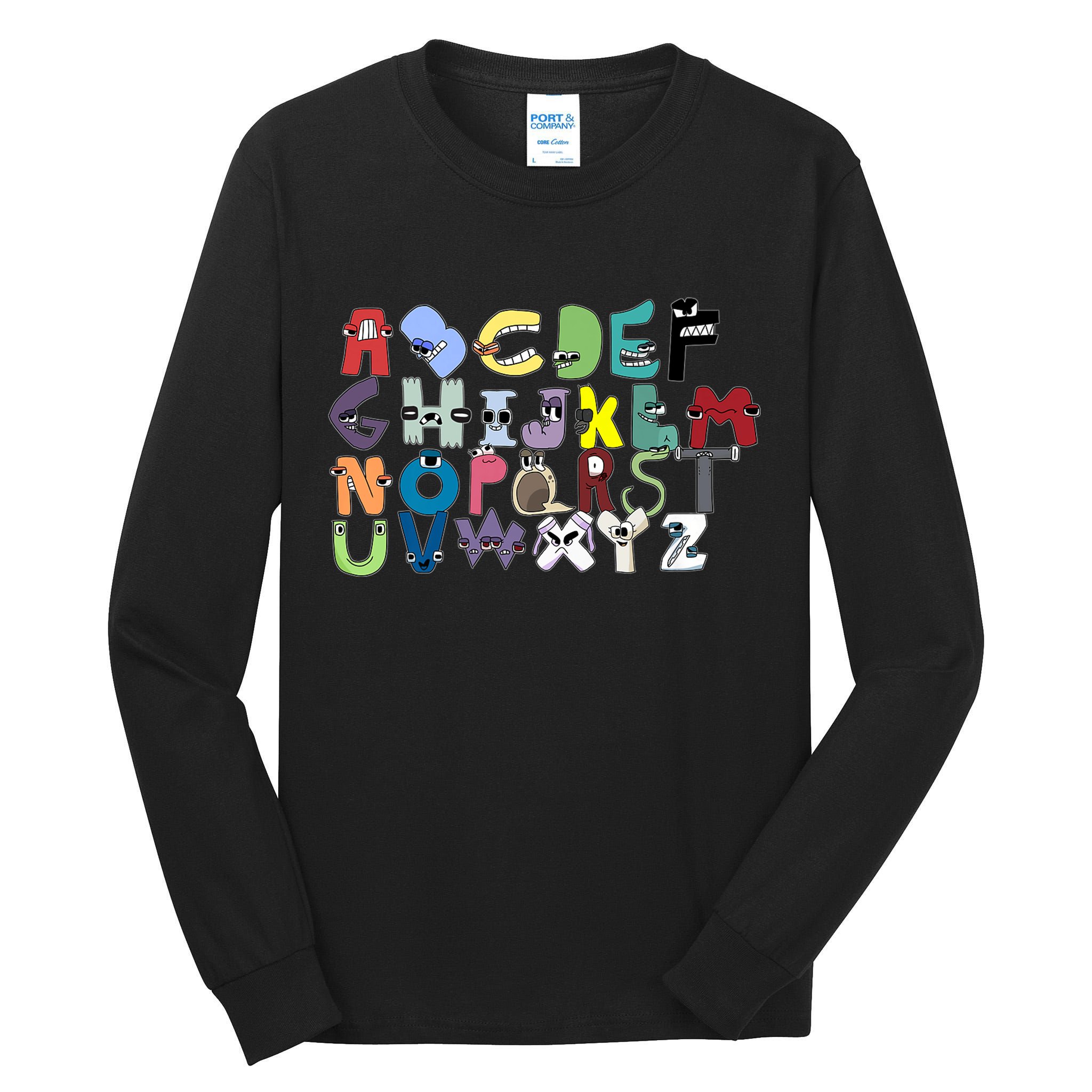 Villain Letter Abc Costumes Matching Evil Alphabet Lore Tall Long Sleeve T-Shirt