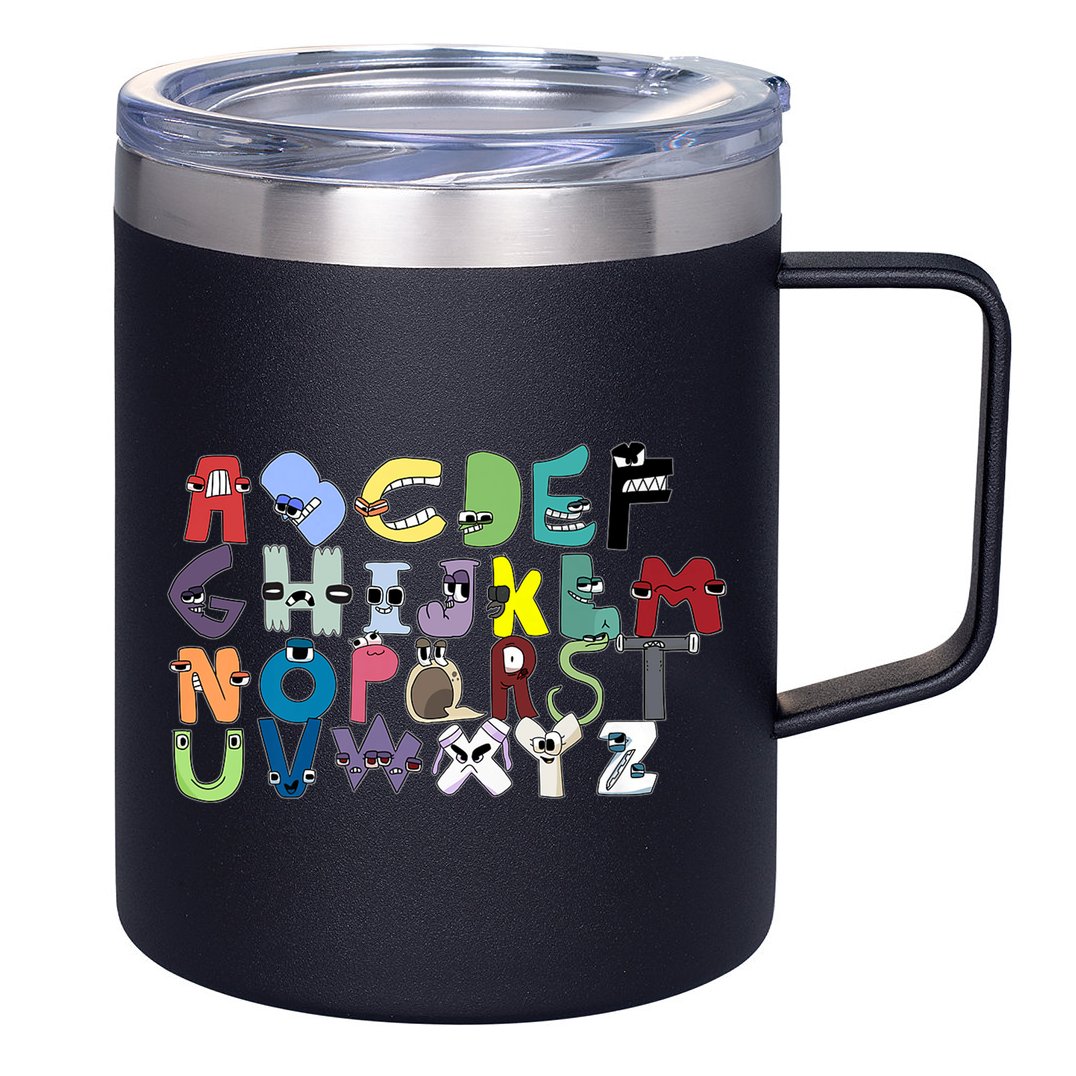 Villain Letter Abc Costumes Matching Evil Alphabet Lore 12oz Stainless Steel Coffee Mug