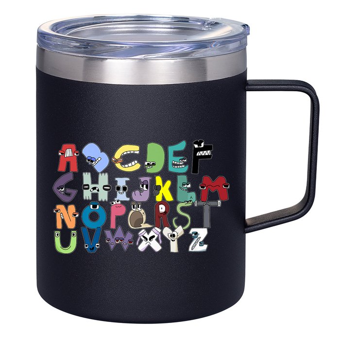 Villain Letter Abc Costumes Matching Evil Alphabet Lore 12oz Stainless Steel Coffee Mug
