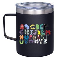 Villain Letter Abc Costumes Matching Evil Alphabet Lore 12oz Stainless Steel Coffee Mug