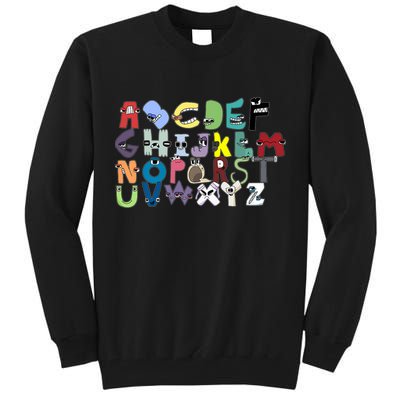 Villain Letter Abc Costumes Matching Evil Alphabet Lore Tall Sweatshirt