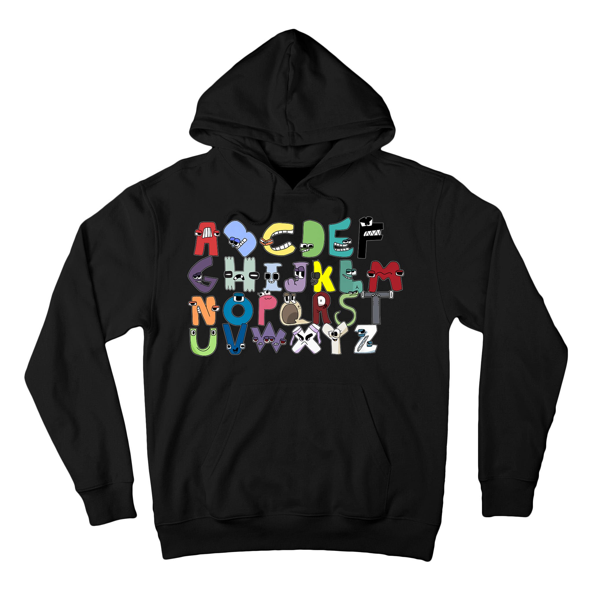Villain Letter Abc Costumes Matching Evil Alphabet Lore Tall Hoodie