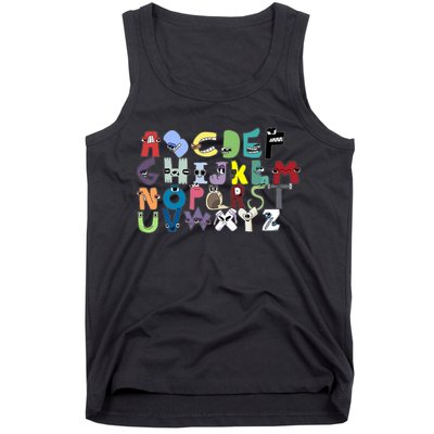 Villain Letter Abc Costumes Matching Evil Alphabet Lore Tank Top