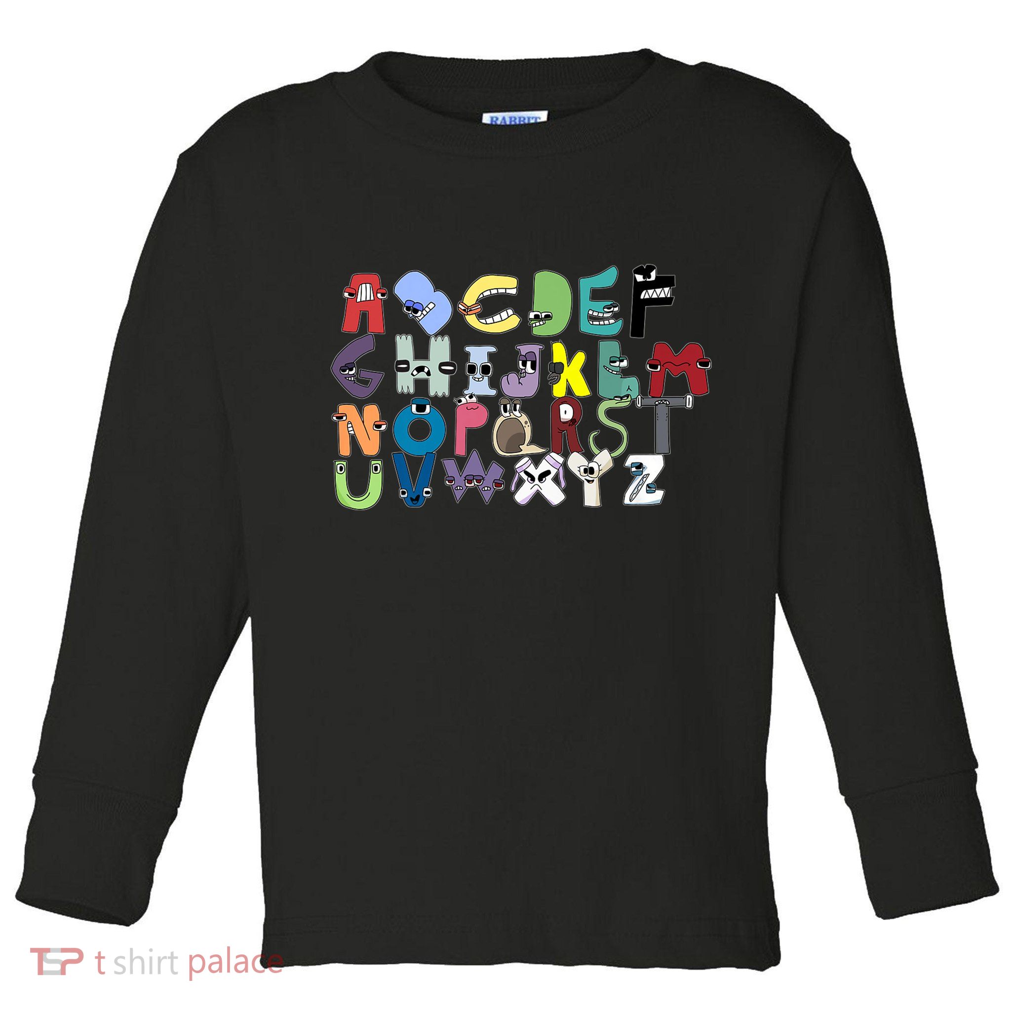 Villain Letter Abc Costumes Matching Evil Alphabet Lore Toddler Long Sleeve Shirt