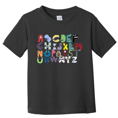 Villain Letter Abc Costumes Matching Evil Alphabet Lore Toddler T-Shirt