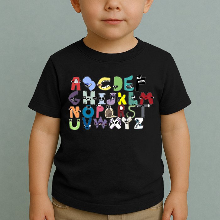 Villain Letter Abc Costumes Matching Evil Alphabet Lore Toddler T-Shirt
