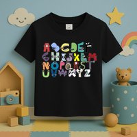 Villain Letter Abc Costumes Matching Evil Alphabet Lore Toddler T-Shirt