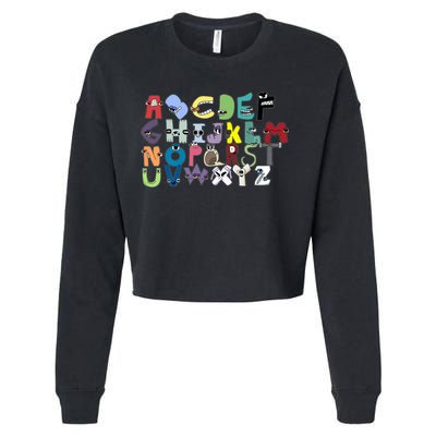 Villain Letter Abc Costumes Matching Evil Alphabet Lore Cropped Pullover Crew