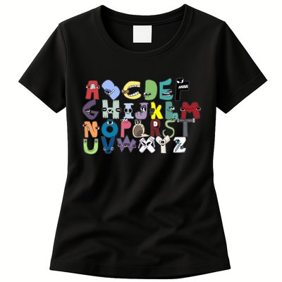 Villain Letter Abc Costumes Matching Evil Alphabet Lore Womens T-Shirt