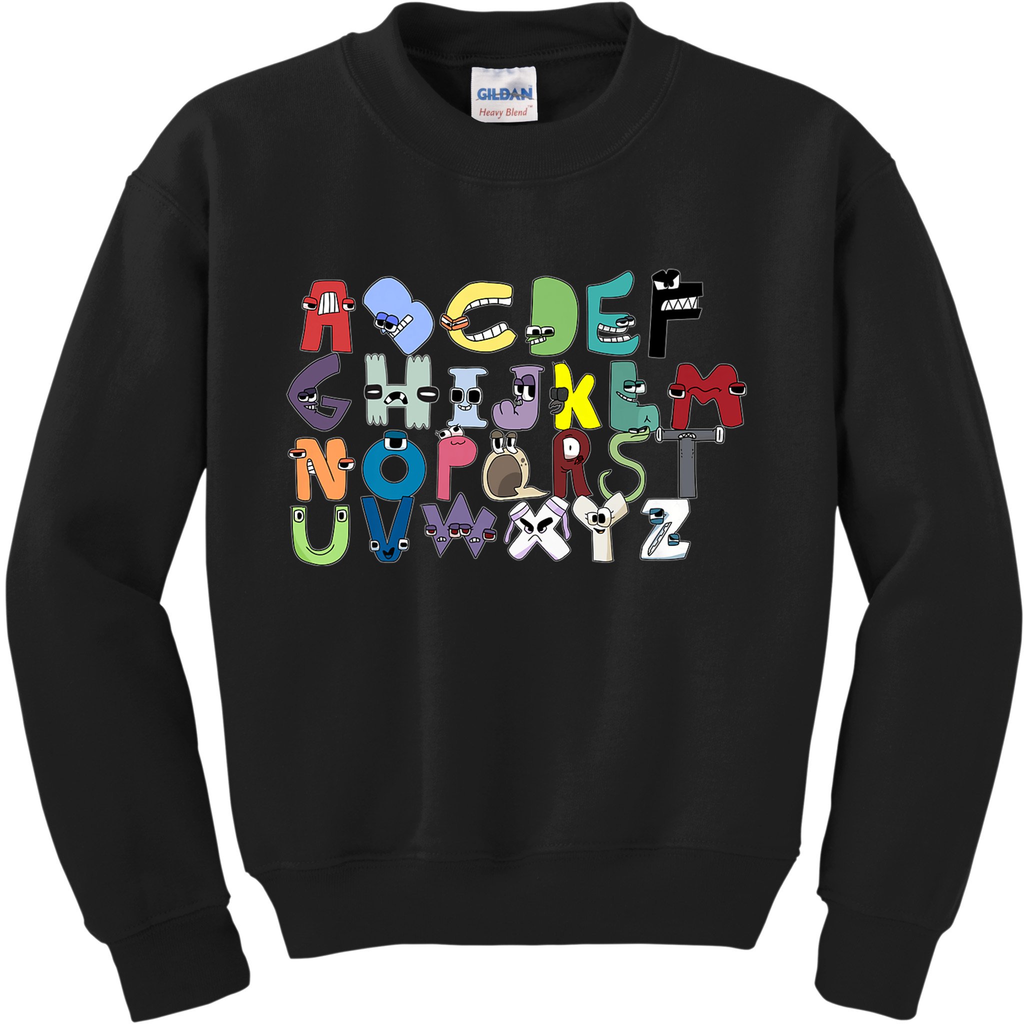 Villain Letter Abc Costumes Matching Evil Alphabet Lore Kids Sweatshirt