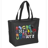 Villain Letter Abc Costumes Matching Evil Alphabet Lore Zip Tote Bag