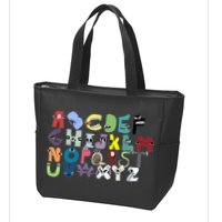 Villain Letter Abc Costumes Matching Evil Alphabet Lore Zip Tote Bag