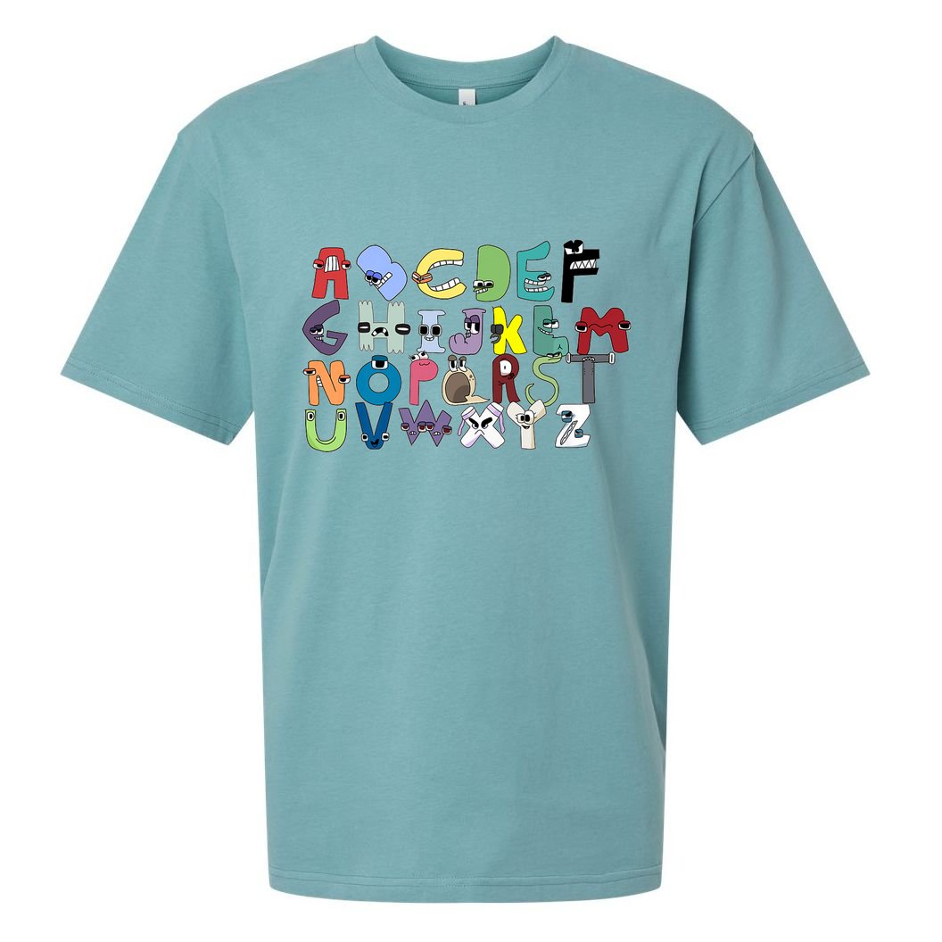 Villain Letter Abc Costumes Matching Evil Alphabet Lore Sueded Cloud Jersey T-Shirt