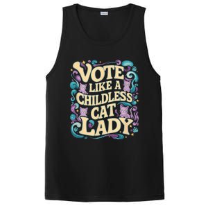 Vote Like A Childless Cat Lady Is Voting Kamala President Kamalaharris PosiCharge Competitor Tank