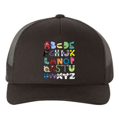 Villain Letter Abc Costume Boys Matching Evil Alphabet Lore Yupoong Adult 5-Panel Trucker Hat