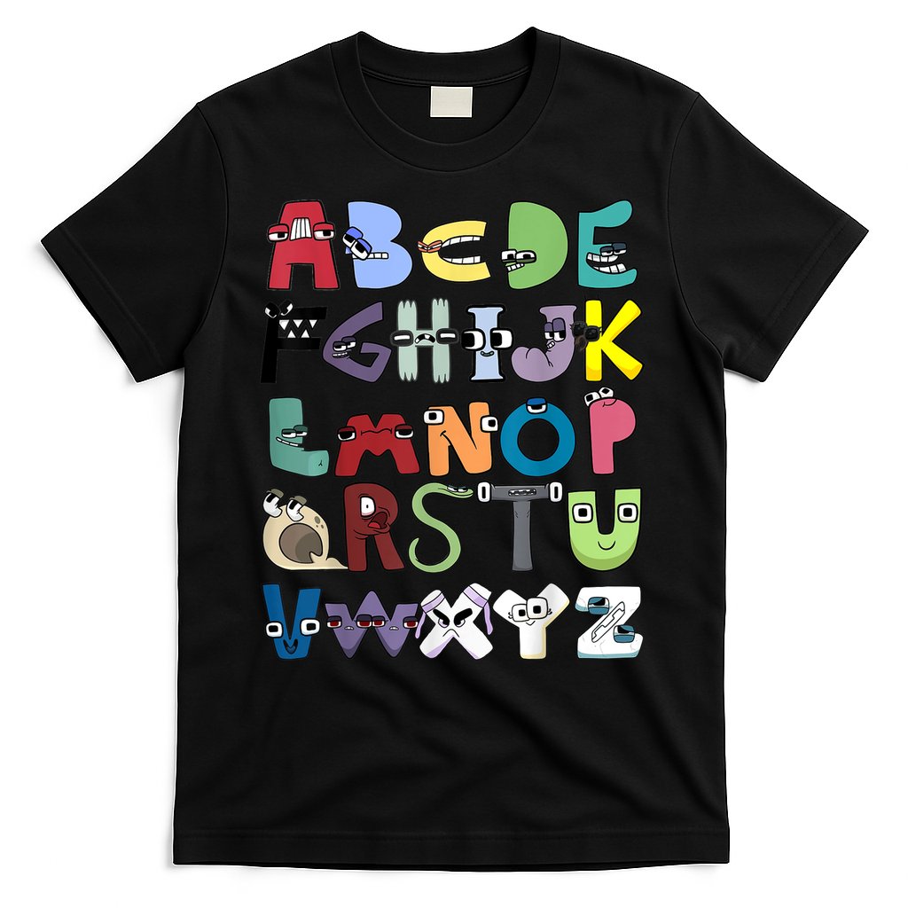 Villain Letter Abc Costume Boys Matching Evil Alphabet Lore T-Shirt
