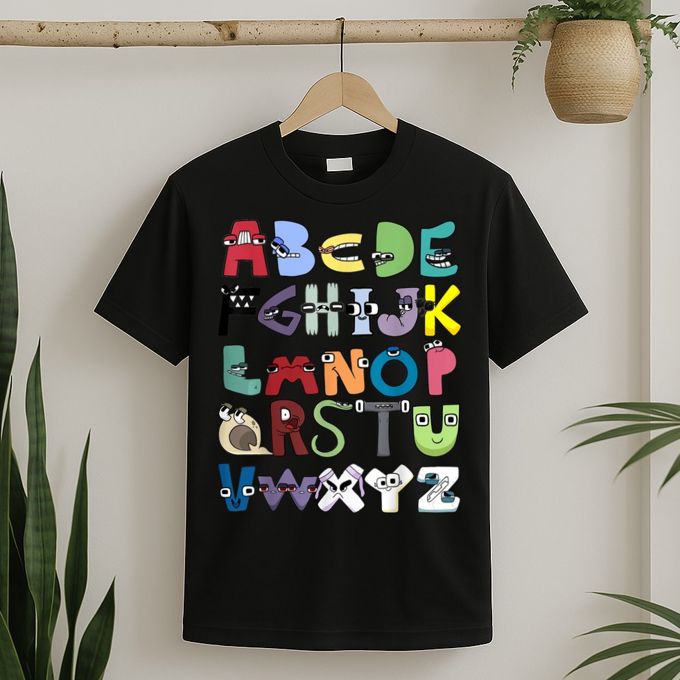 Villain Letter Abc Costume Boys Matching Evil Alphabet Lore T-Shirt