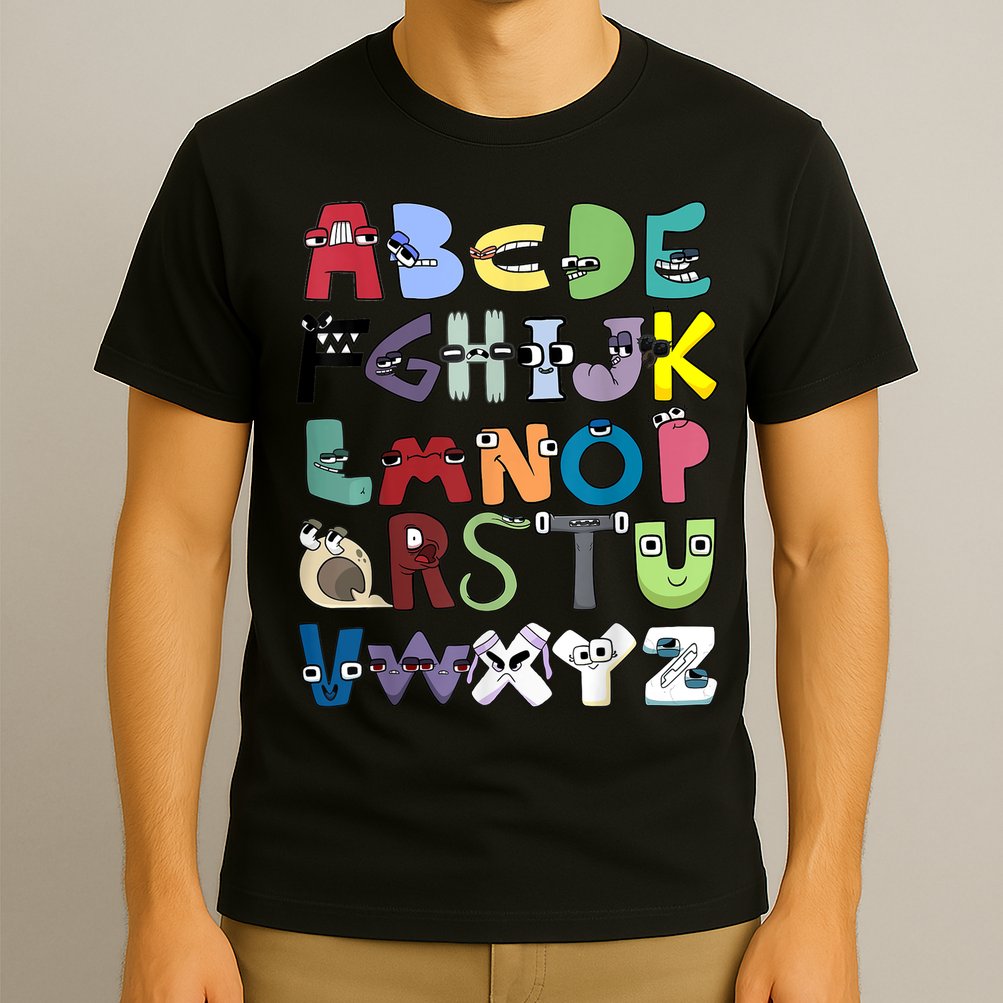 Villain Letter Abc Costume Boys Matching Evil Alphabet Lore T-Shirt