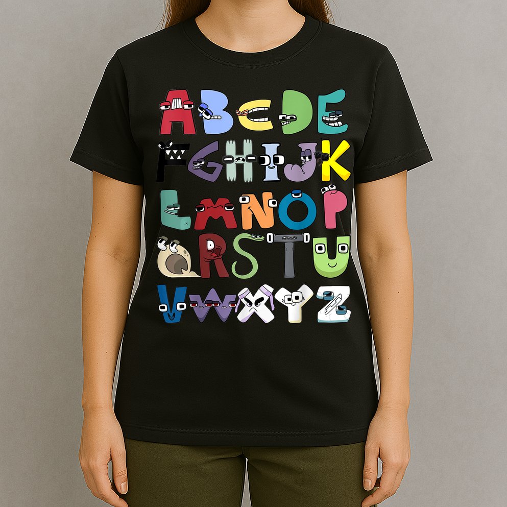 Villain Letter Abc Costume Boys Matching Evil Alphabet Lore T-Shirt
