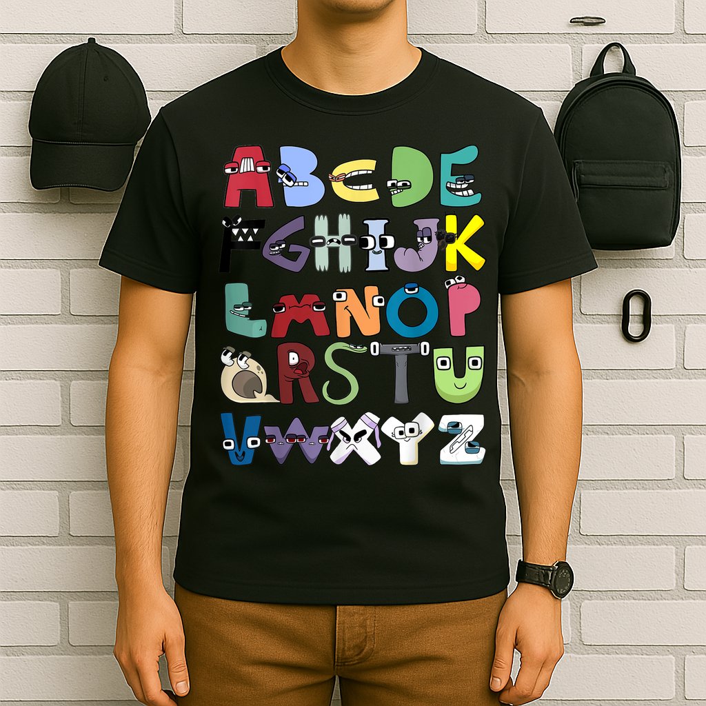 Villain Letter Abc Costume Boys Matching Evil Alphabet Lore T-Shirt