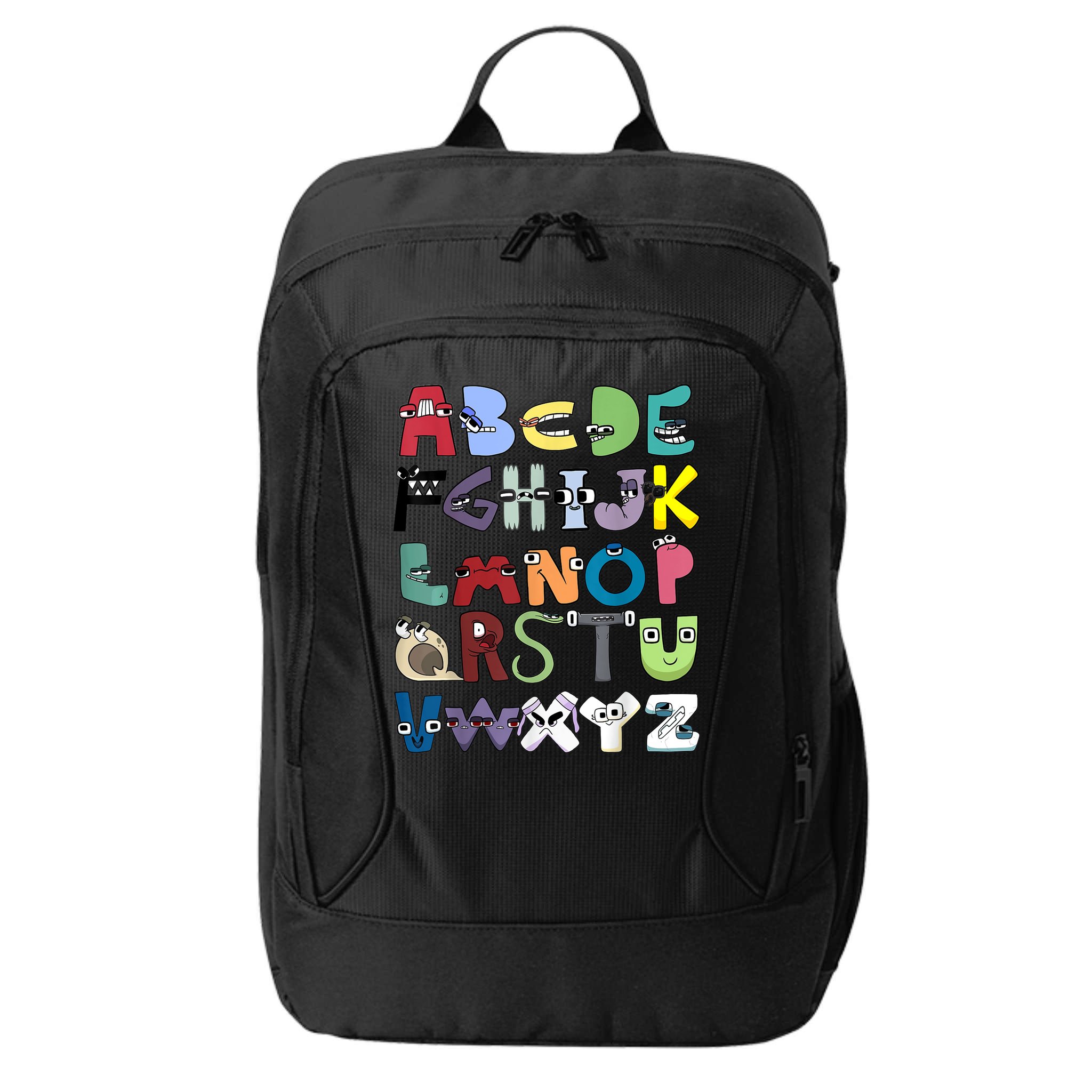 Villain Letter Abc Costume Boys Matching Evil Alphabet Lore City Backpack