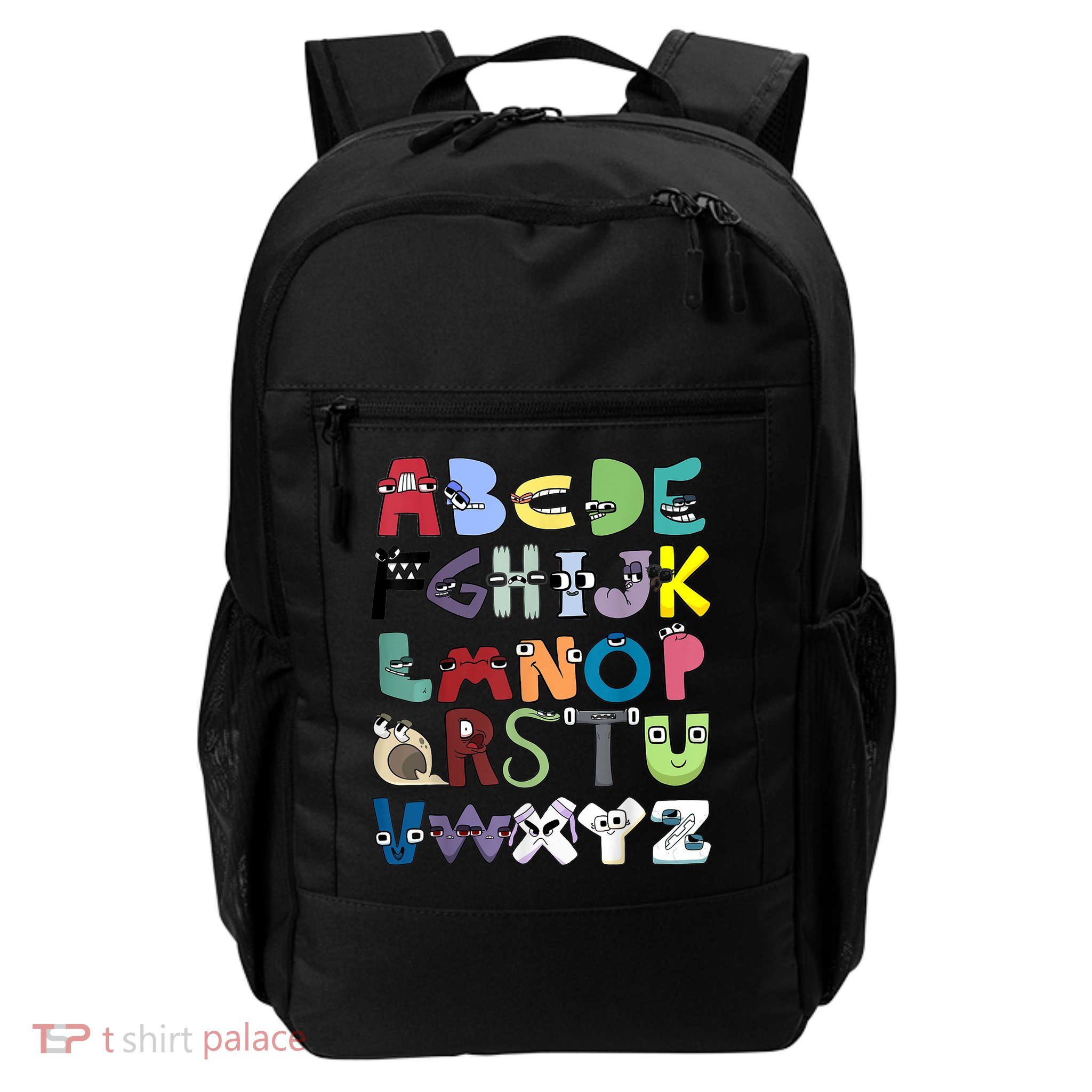 Villain Letter Abc Costume Boys Matching Evil Alphabet Lore Daily Commute Backpack