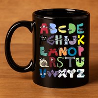 Villain Letter Abc Costume Boys Matching Evil Alphabet Lore 11oz C Handle Ceramic Mug