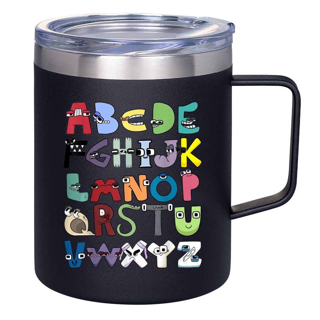 Villain Letter Abc Costume Boys Matching Evil Alphabet Lore 12oz Stainless Steel Coffee Mug