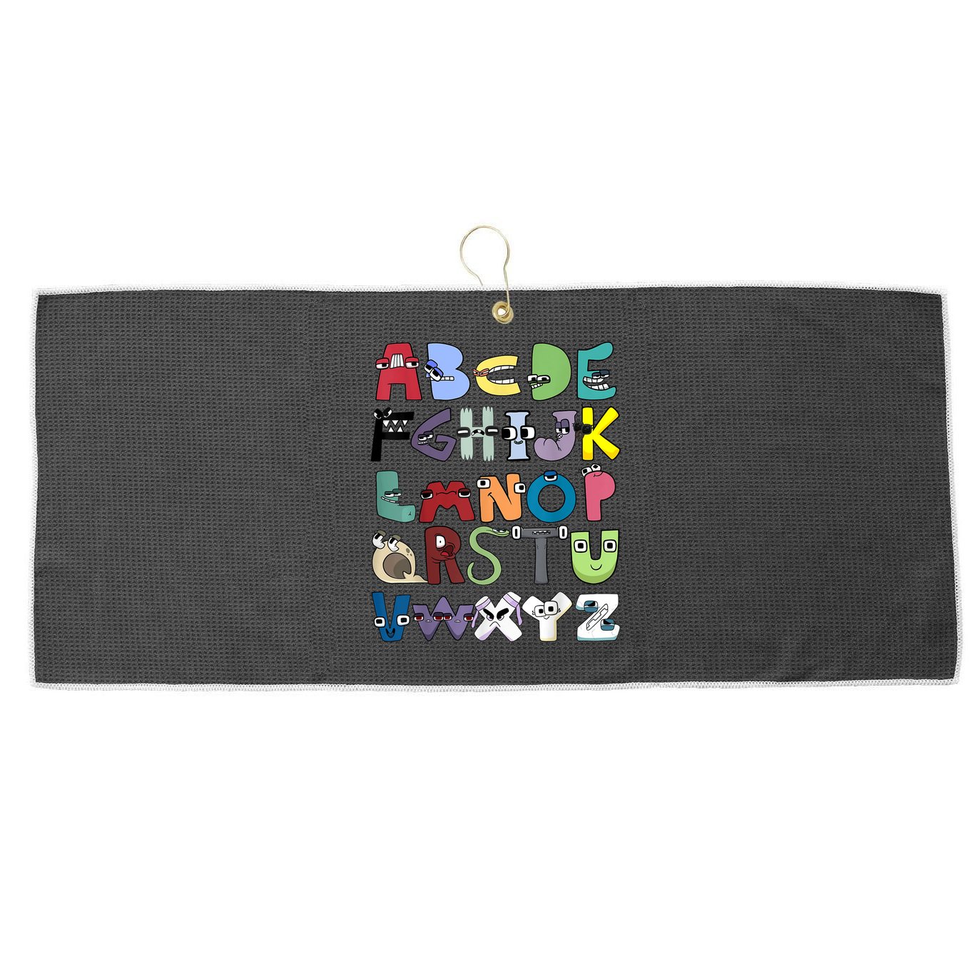 Villain Letter Abc Costume Boys Matching Evil Alphabet Lore Large Microfiber Waffle Golf Towel