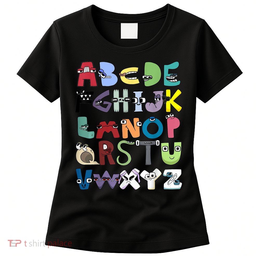 Villain Letter Abc Costume Boys Matching Evil Alphabet Lore Womens T-Shirt