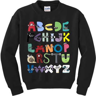 Villain Letter Abc Costume Boys Matching Evil Alphabet Lore Kids Sweatshirt