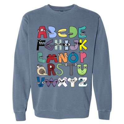 Villain Letter Abc Costume Boys Matching Evil Alphabet Lore Garment-Dyed Sweatshirt