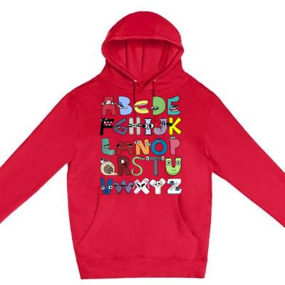 Villain Letter Abc Costume Boys Matching Evil Alphabet Lore Premium Pullover Hoodie