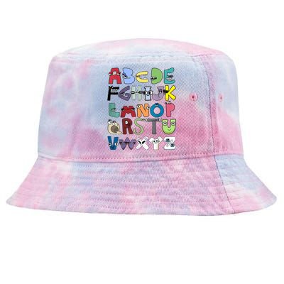 Villain Letter Abc Costume Boys Matching Evil Alphabet Lore Tie-Dyed Bucket Hat