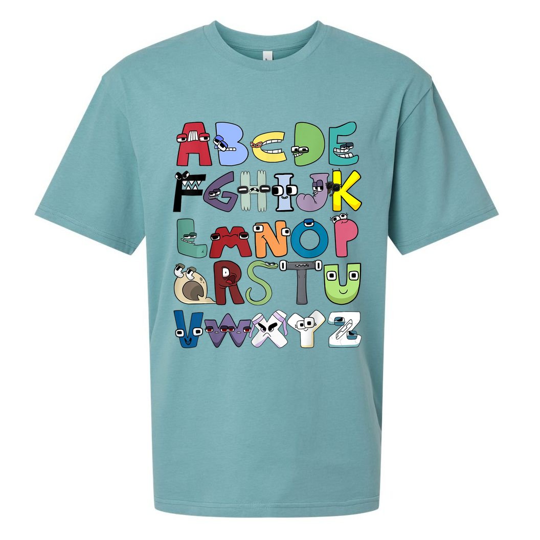 Villain Letter Abc Costume Boys Matching Evil Alphabet Lore Sueded Cloud Jersey T-Shirt